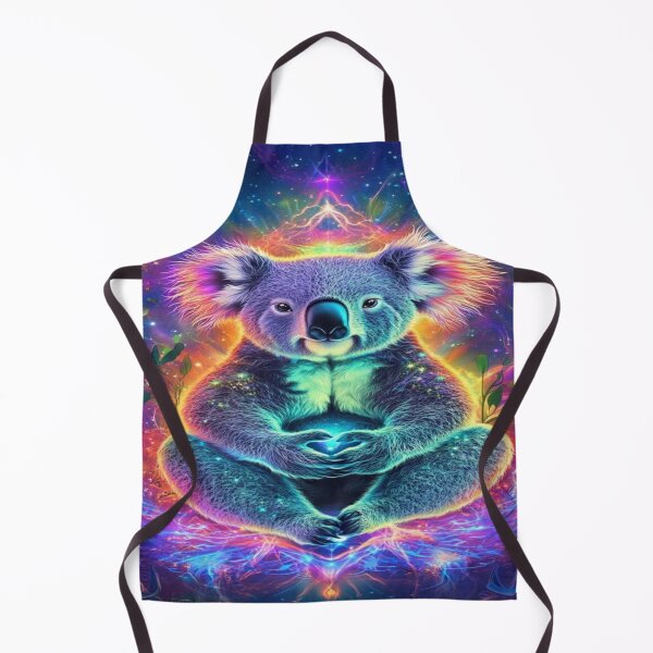Item preview, The Cosmic Guardian of Inner Peace, Cosmic Meditating Koala - Spiritual Psychedelic Art with Rainbow Aura and Galaxy designed and sold by RAYBIL.