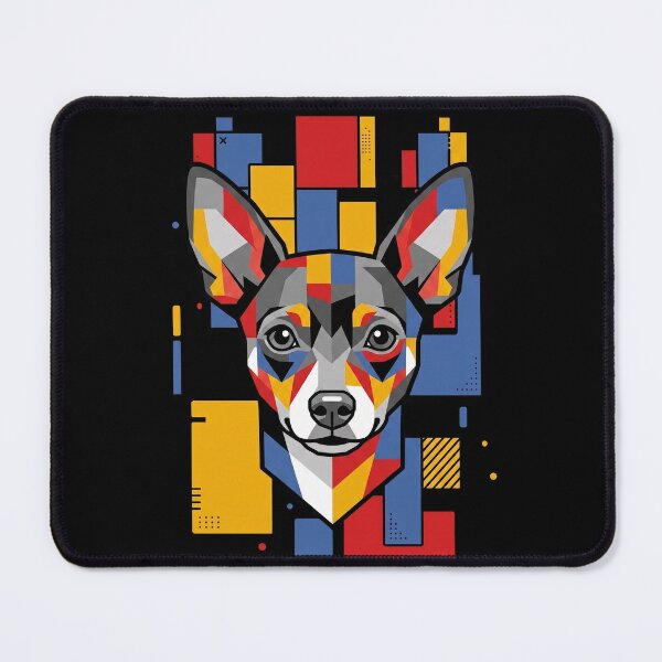 Item preview, Funny Toy Fox Terrier Colorful Blocks Geometric Art Mom Dad Kids designed and sold by FurryHavenPH.