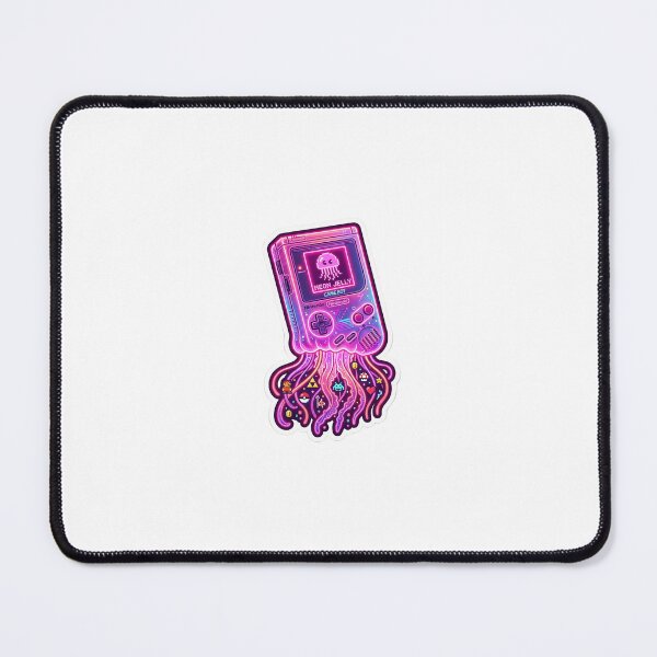 Item preview, Neon Jelly Boy - Retro Gaming Jellyfish Sticker designed and sold by Design Lab Studio.