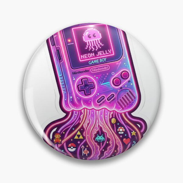 Item preview, Neon Jelly Boy - Retro Gaming Jellyfish Sticker designed and sold by Design Lab Studio.