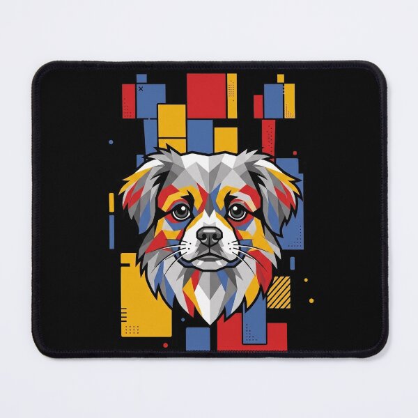 Item preview, Funny Tibetan Spaniel Colorful Blocks Geometric Art Mom Dad Kids designed and sold by FurryHavenPH.