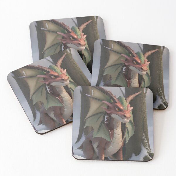 Item preview, Enchanted Winter Dragon Portrait designed and sold by MoonGlyphSilence.