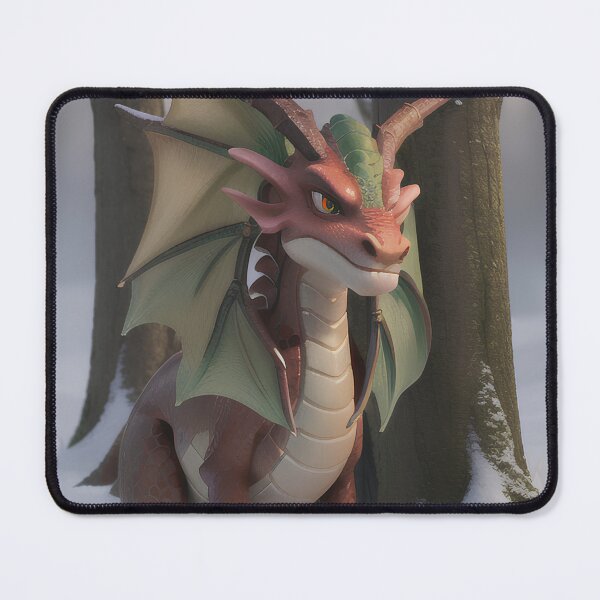 Item preview, Enchanted Winter Dragon Portrait designed and sold by MoonGlyphSilence.