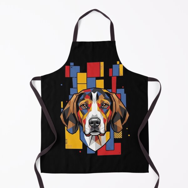 Item preview, Funny Treeing Walker Coonhound Colorful Blocks Geometric Art Mom Dad Kids designed and sold by FurryHavenPH.