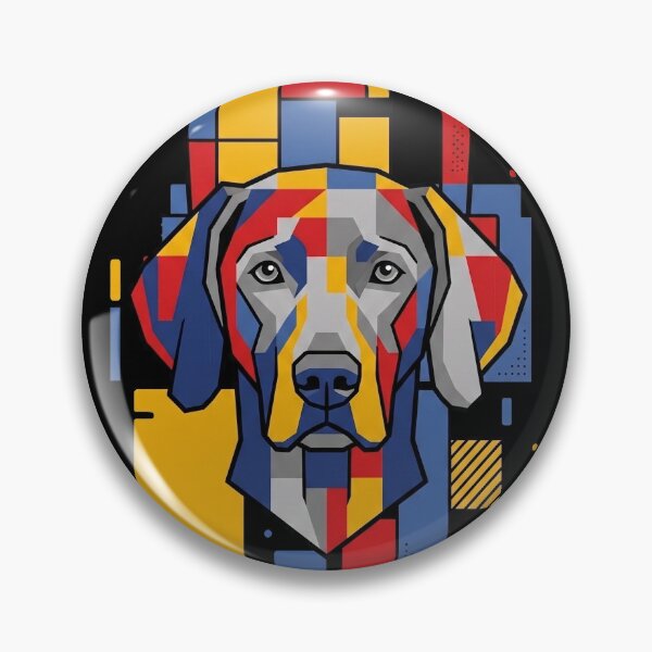 Item preview, Funny Weimaraner Colorful Blocks Geometric Art Mom Dad Kids designed and sold by FurryHavenPH.