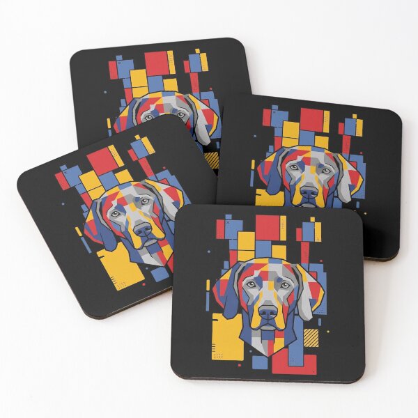Item preview, Funny Weimaraner Colorful Blocks Geometric Art Mom Dad Kids designed and sold by FurryHavenPH.