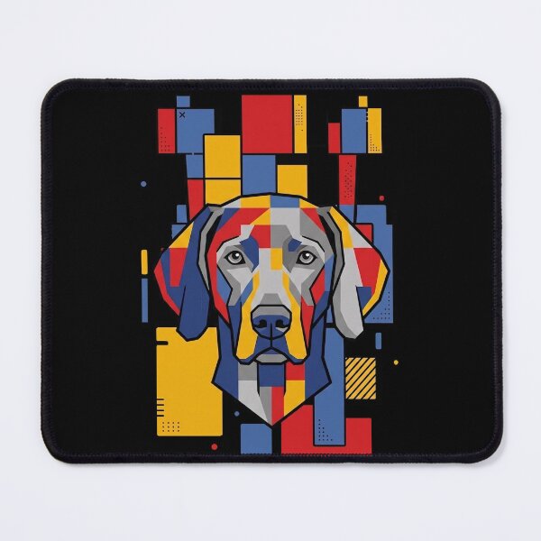 Item preview, Funny Weimaraner Colorful Blocks Geometric Art Mom Dad Kids designed and sold by FurryHavenPH.
