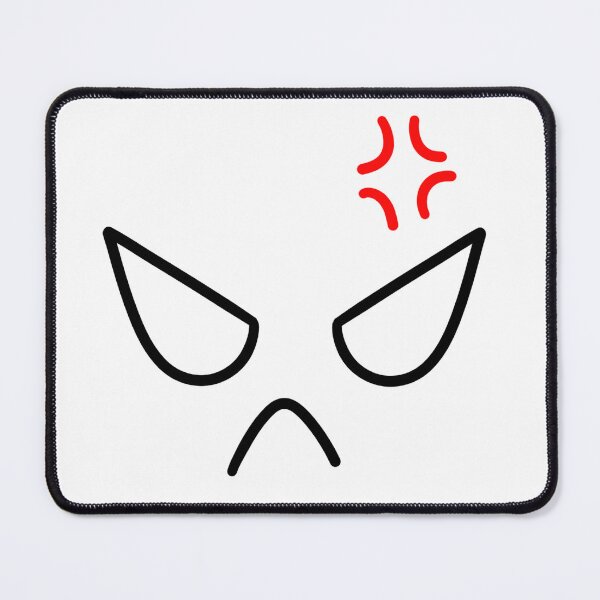 Item preview, Angry Face Minimalist Doodle with Red Anger Symbol designed and sold by somimalikkk.
