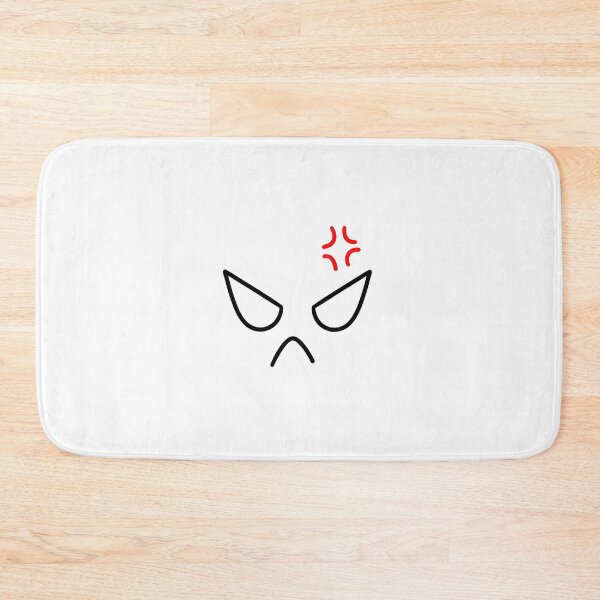 Item preview, Angry Face Minimalist Doodle with Red Anger Symbol designed and sold by somimalikkk.