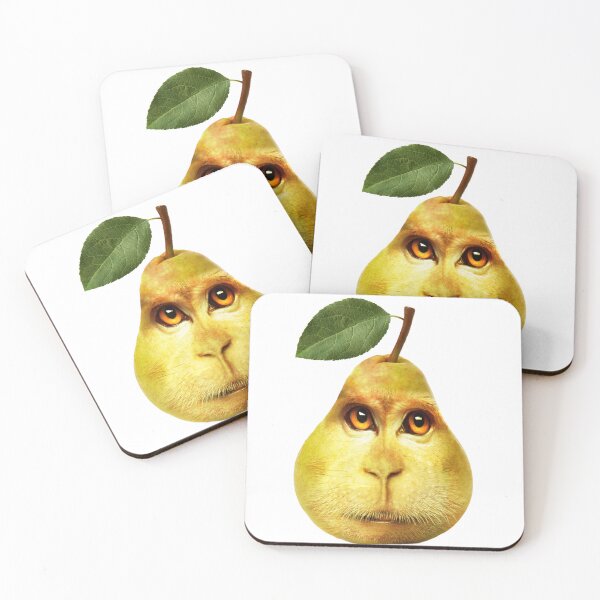 Item preview, Pear Macaque  designed and sold by ProducePrimates.