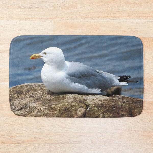 Item preview, American Herring Gull on Rock designed and sold by HematiteDesign.