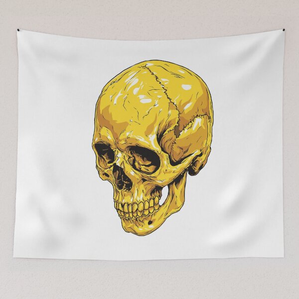 Item preview, Gold Skull designed and sold by Zappit-Designs.