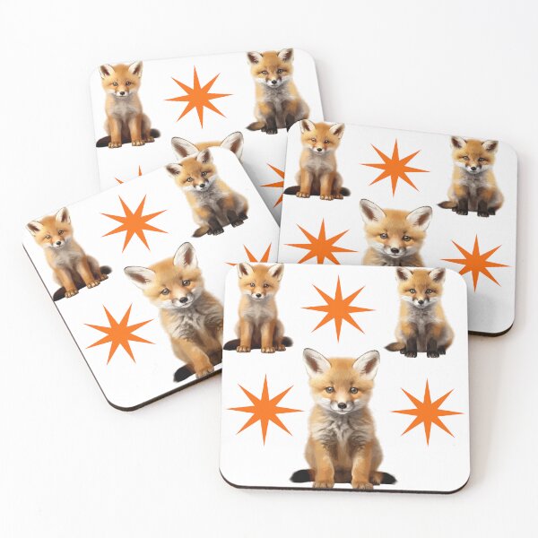 Item preview, Three Baby Foxes and Stars designed and sold by DidiDesignShop.