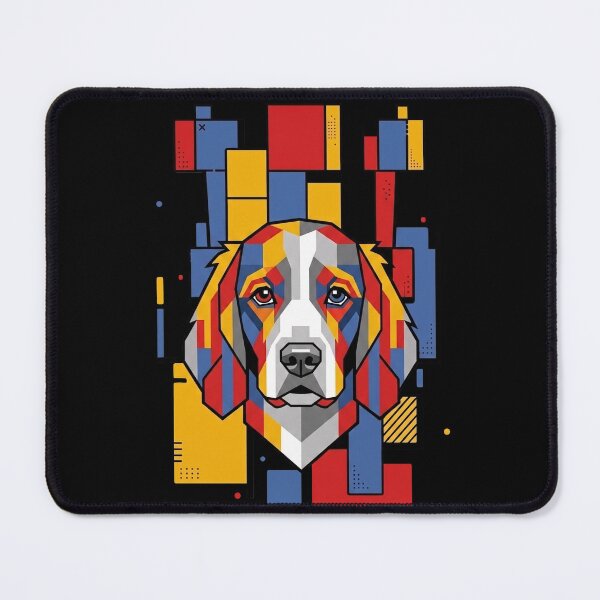 Item preview, Funny Welsh Springer Spaniel Colorful Blocks Geometric Art Mom Dad Kids designed and sold by FurryHavenPH.
