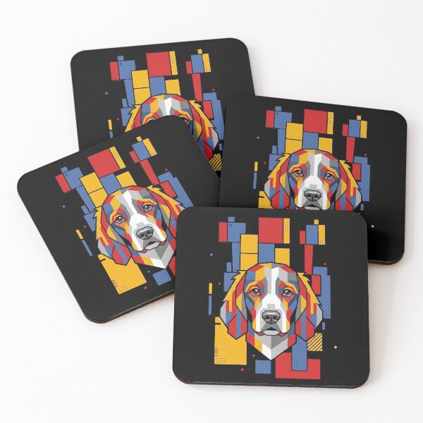 Item preview, Funny Welsh Springer Spaniel Colorful Blocks Geometric Art Mom Dad Kids designed and sold by FurryHavenPH.