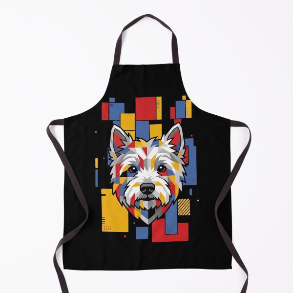 Item preview, Funny West Highland White Terrier Westie Colorful Blocks Geometric Art Mom Dad Kids designed and sold by FurryHavenPH.