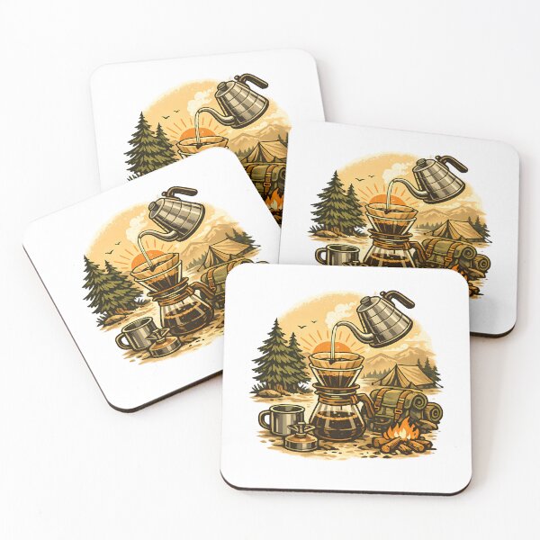 Item preview, Filter coffee at the camp at dawn designed and sold by Daily Quirk.