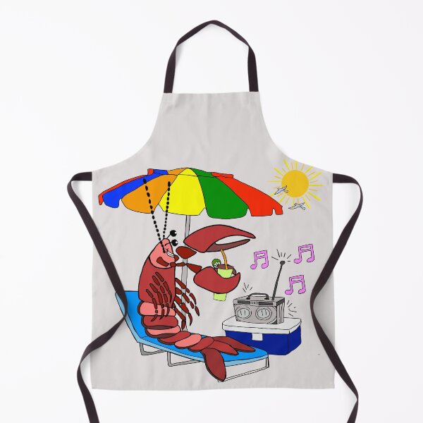 Item preview, Fun Animal Art, Lobster at Beach designed and sold by Colleen Macomber.
