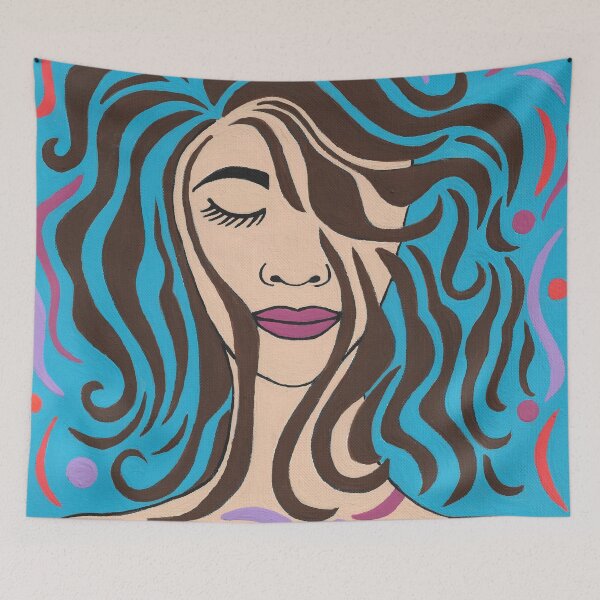 Item preview, Beautiful Woman Tranquility designed and sold by Sartoris Art.