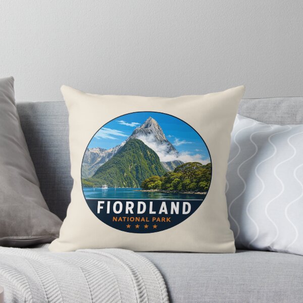 Item preview, Fiordland National Park New Zealand Vintage - Mountain Landscape designed and sold by Gideon Emmerich.