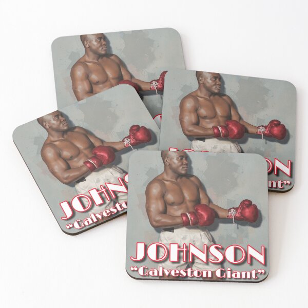 Item preview, Jack "Galveston Giant" Johnson boxing legends designed and sold by MoodiArtist.