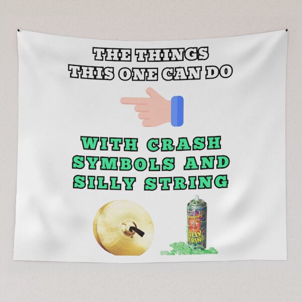 Item preview, The things this one can do with crash symbols and silly string designed and sold by Goode-sense2025.