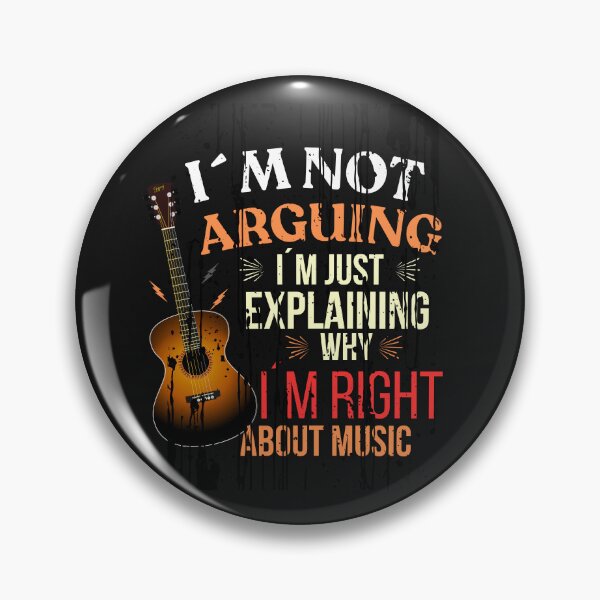 Item preview, I'm Not Arguing I'm Right About Music T-Shirt designed and sold by Joyful-Pixel.