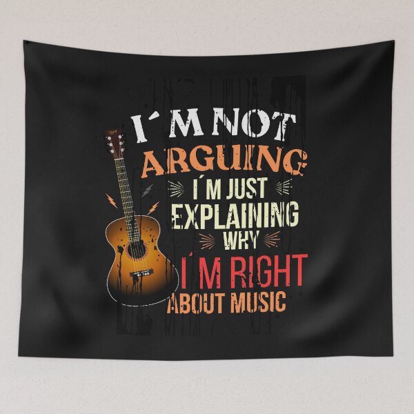 Item preview, I'm Not Arguing I'm Right About Music T-Shirt designed and sold by Joyful-Pixel.