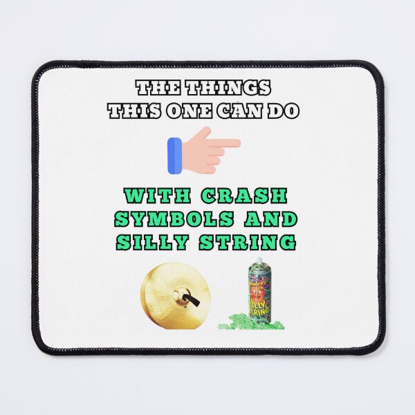 Item preview, The things this one can do with crash symbols and silly string designed and sold by Goode-sense2025.