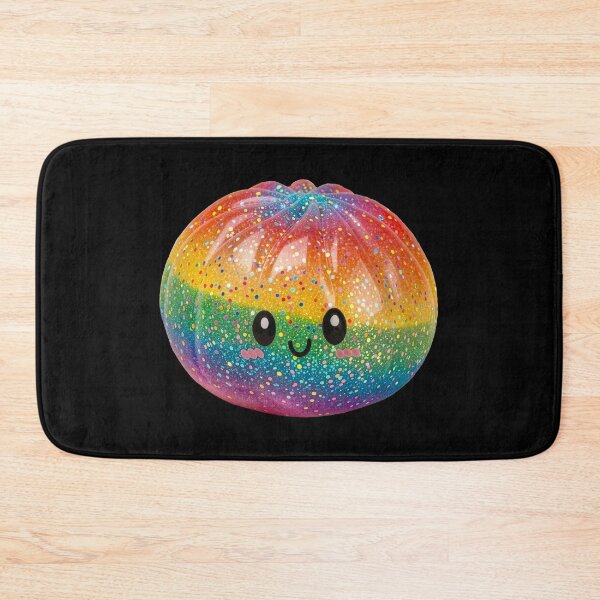 Item preview, Rainbow Glitter Squishy Dumpling Stress Relief Toy – Kawaii Cutout designed and sold by EmeraldeaArt.