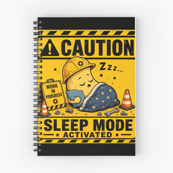 Item preview, Caution: Sleep Mode Activated | Funny Sleep Warning Sticker & T-Shirt designed and sold by FuzzDrive.