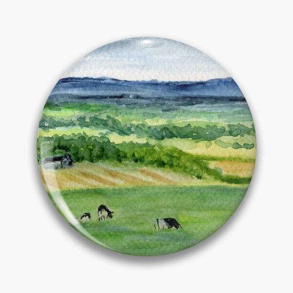 Item preview, View from Old Hall Farm near Frodsham, Cheshire designed and sold by LymphomaLass.