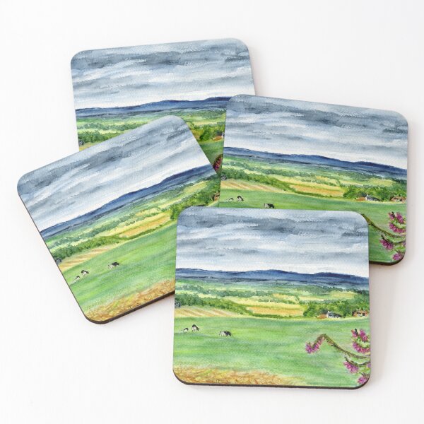 Item preview, View from Old Hall Farm near Frodsham, Cheshire designed and sold by LymphomaLass.