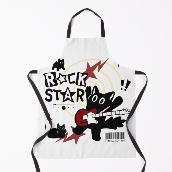 Item preview, Rock Star Cat Guitar Doodle Design designed and sold by gringoods.