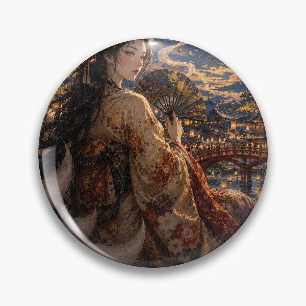 Item preview, Tamamo-no-Mae Beneath the Summer Moon – Modern Japanese Art designed and sold by Fumi723.