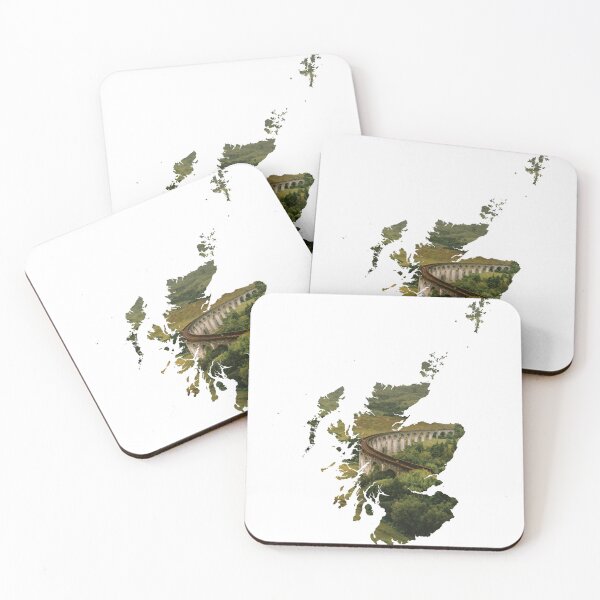 Item preview, Glenfinnan Viaduct Scottish Highlands Scotland Map Silhouette designed and sold by Maroan93.