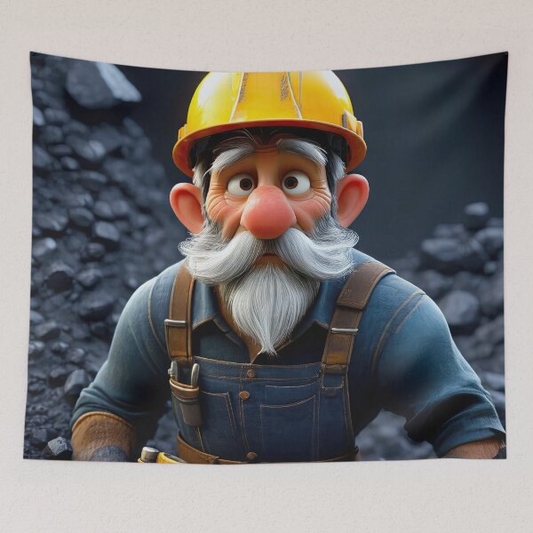 Item preview, Old Fart as a Coal Miner designed and sold by Colin Bentham.