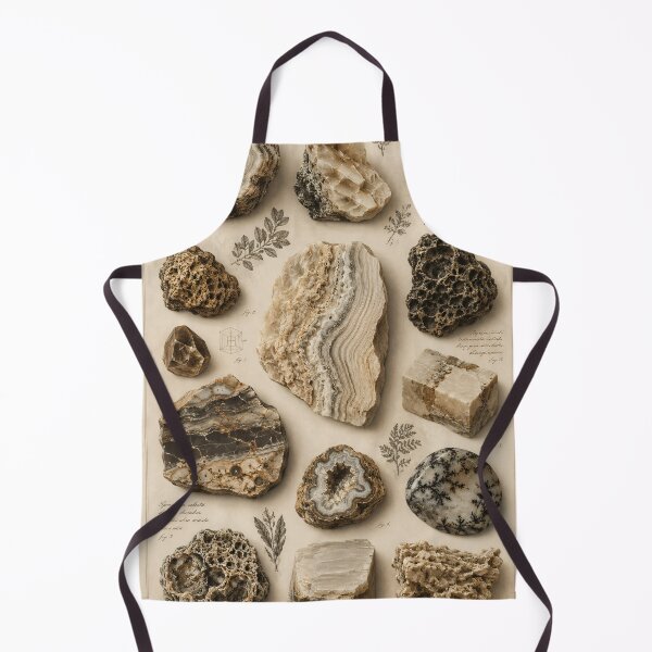 Item preview, Vintage Mineral & Geode Specimen Chart | Antique Naturalist Wall Art Print No.12 | Dark Academia Cabinet of Curiosities Poster designed and sold by SoftSpaceDesign.