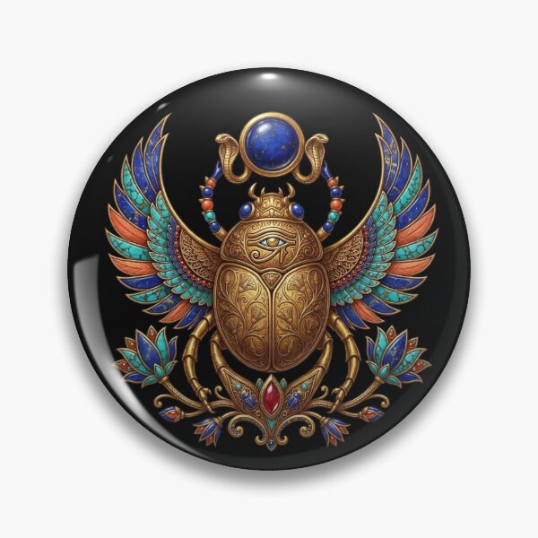 Item preview, Royal Gem Scarab | Ancient Egyptian Gem Art designed and sold by Zaru Art Studio.