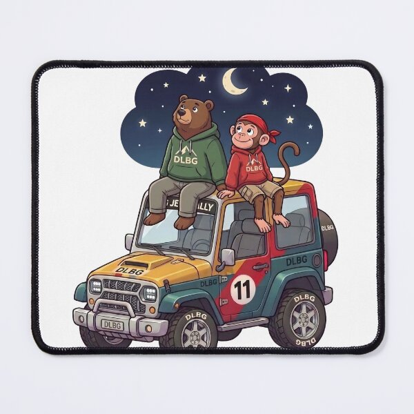 Item preview, DLBG: Bear Monkey Stargazing designed and sold by DLBG-STORE.