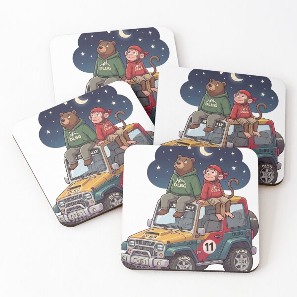 Item preview, DLBG: Bear Monkey Stargazing  designed and sold by DLBG-STORE.