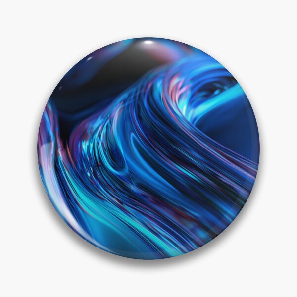 Item preview, Neon blue fluid metallic texture with dynamic light curves designed and sold by ingapv.