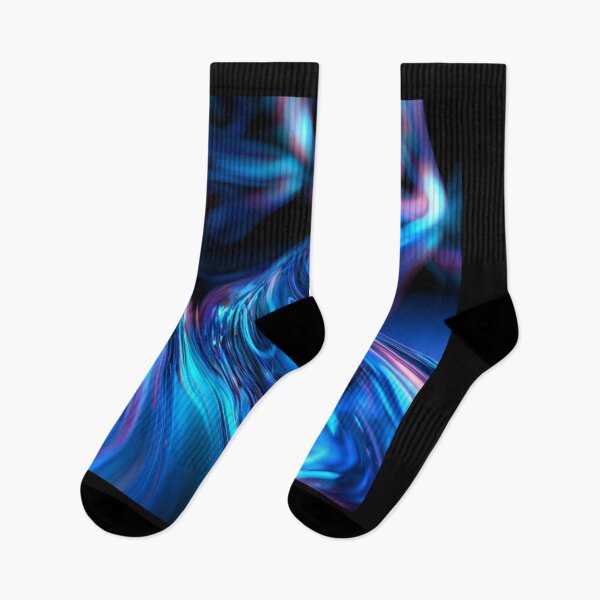 Item preview, Neon blue fluid metallic texture with dynamic light curves designed and sold by ingapv.