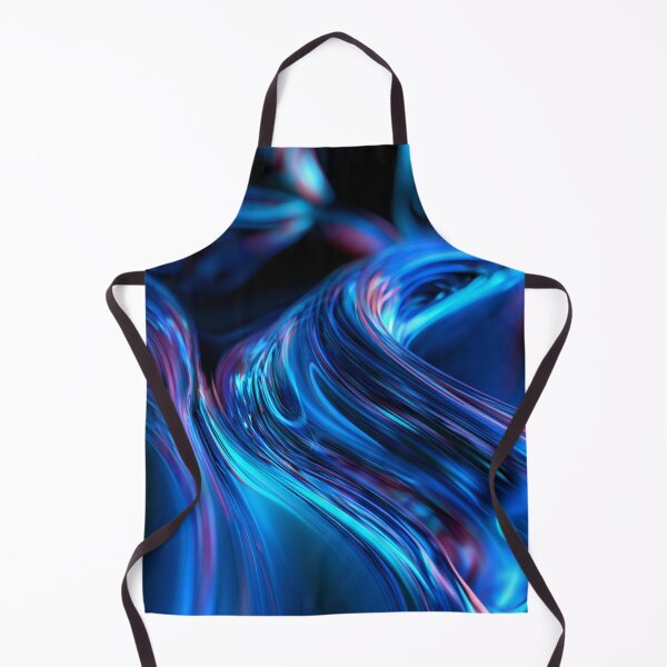 Item preview, Neon blue fluid metallic texture with dynamic light curves designed and sold by ingapv.
