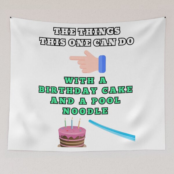 Item preview, The things this one can do with a birthday cake and a pool noodle designed and sold by Goode-sense2025.