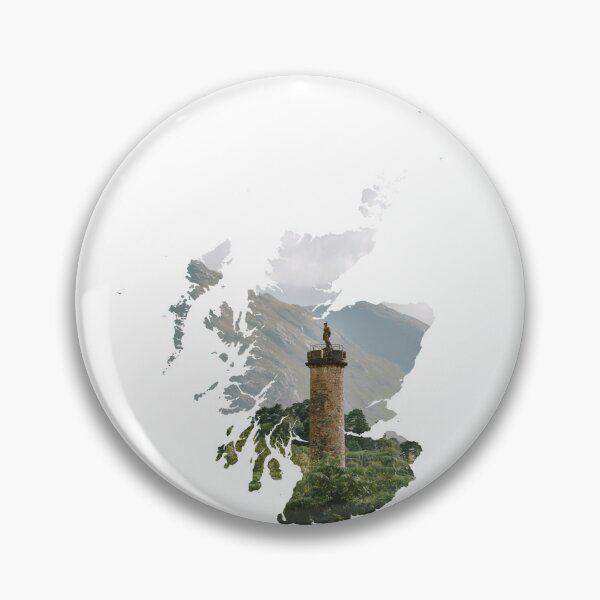 Item preview, Glenfinnan Monument Loch Shiel Scotland Map Silhouette designed and sold by Maroan93.