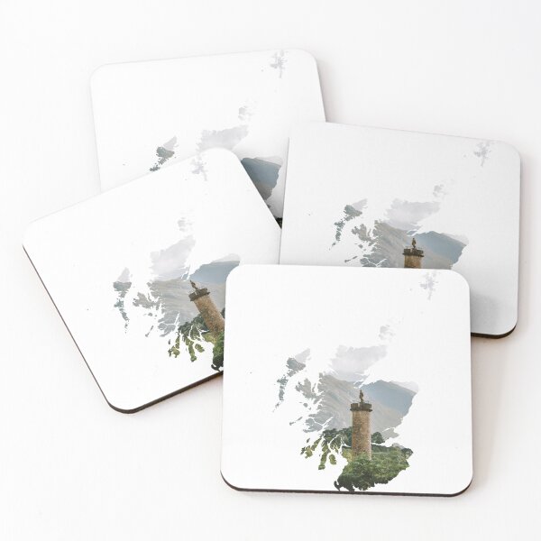 Item preview, Glenfinnan Monument Loch Shiel Scotland Map Silhouette designed and sold by Maroan93.