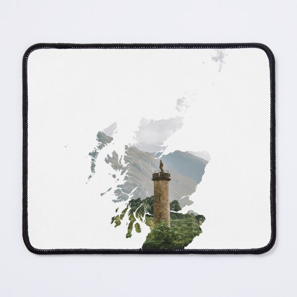 Item preview, Glenfinnan Monument Loch Shiel Scotland Map Silhouette designed and sold by Maroan93.