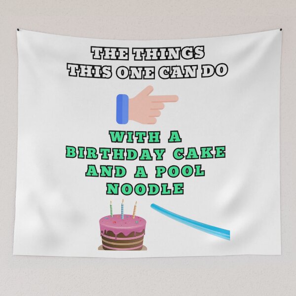 Item preview, The things this one can do with a birthday cake and a pool noodle designed and sold by Goode-sense2025.