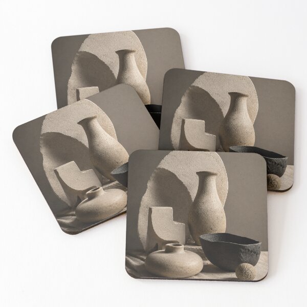 Item preview, Wabi-Sabi Ceramic Still Life Wall Art | Earthy Neutral Vases and Bowl Printable designed and sold by SoftSpaceDesign.
